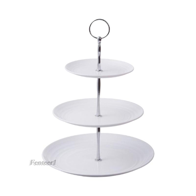 [Fenteer1] Khay Đựng Bánh Kẹo Tráng Miệng 3 Tầng Dành Cho Tiệc Sinh Nhật