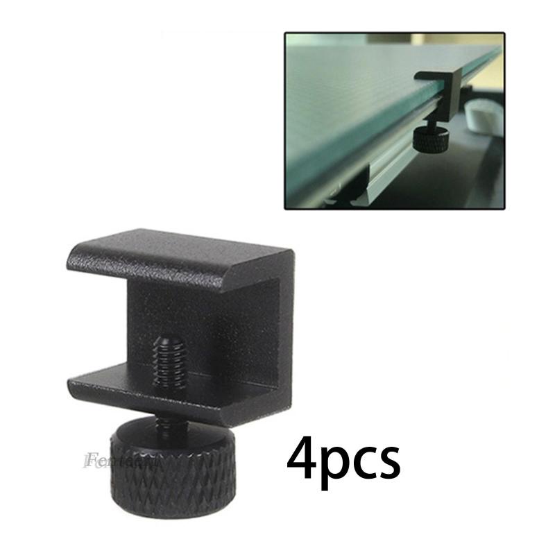 [Fenteer1] 4 Kẹp Kính Giường Máy In 3D Thay Thế Điều Chỉnh Được