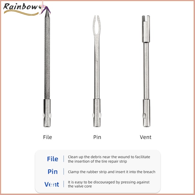 Bộ Dụng Cụ Sửa Chữa Lốp Xe Đạp / Xe Máy Không Ruột Tiện Lợi