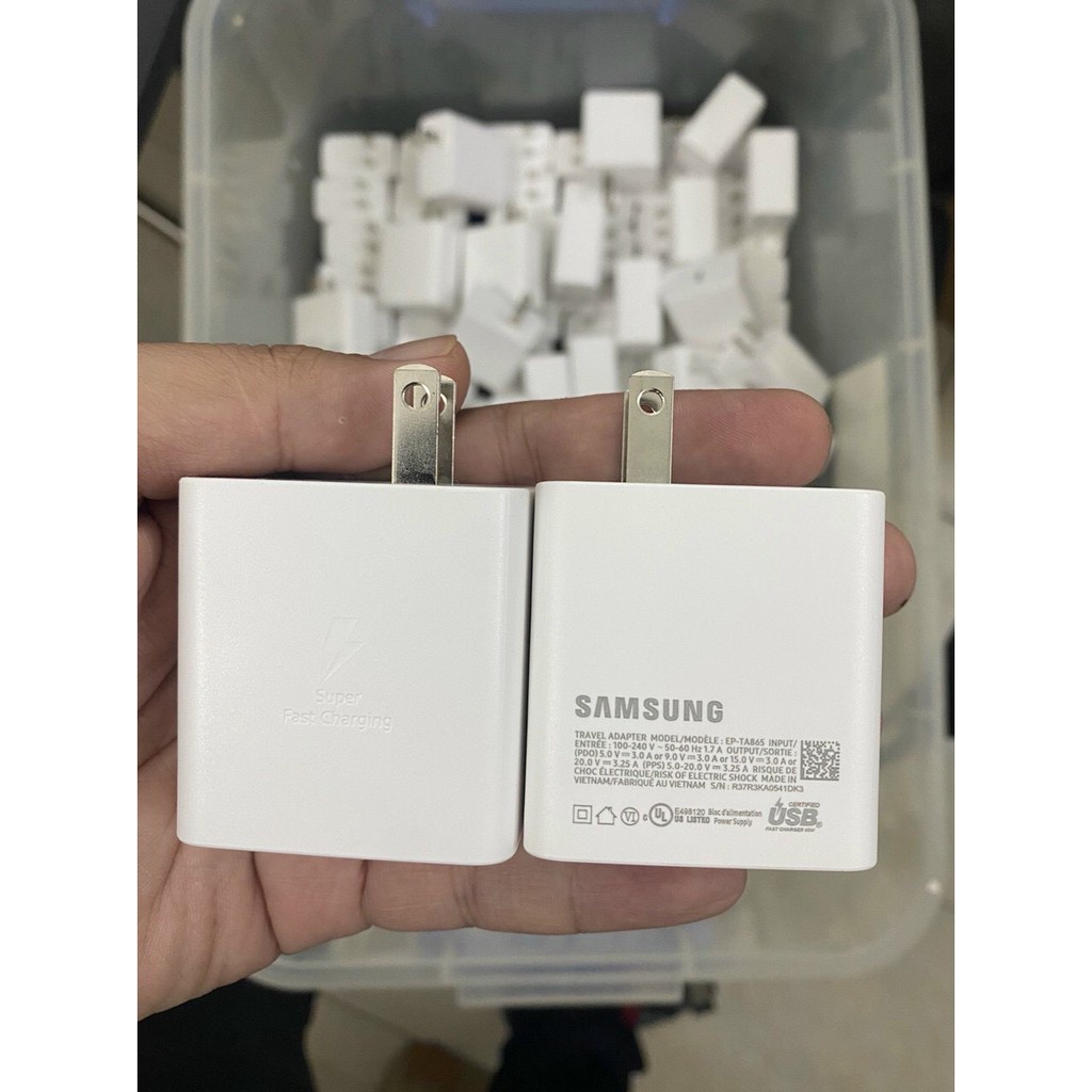 Bộ sạc hỗ trợ sạc siêu nhanh Samsung 65W EP-TA865