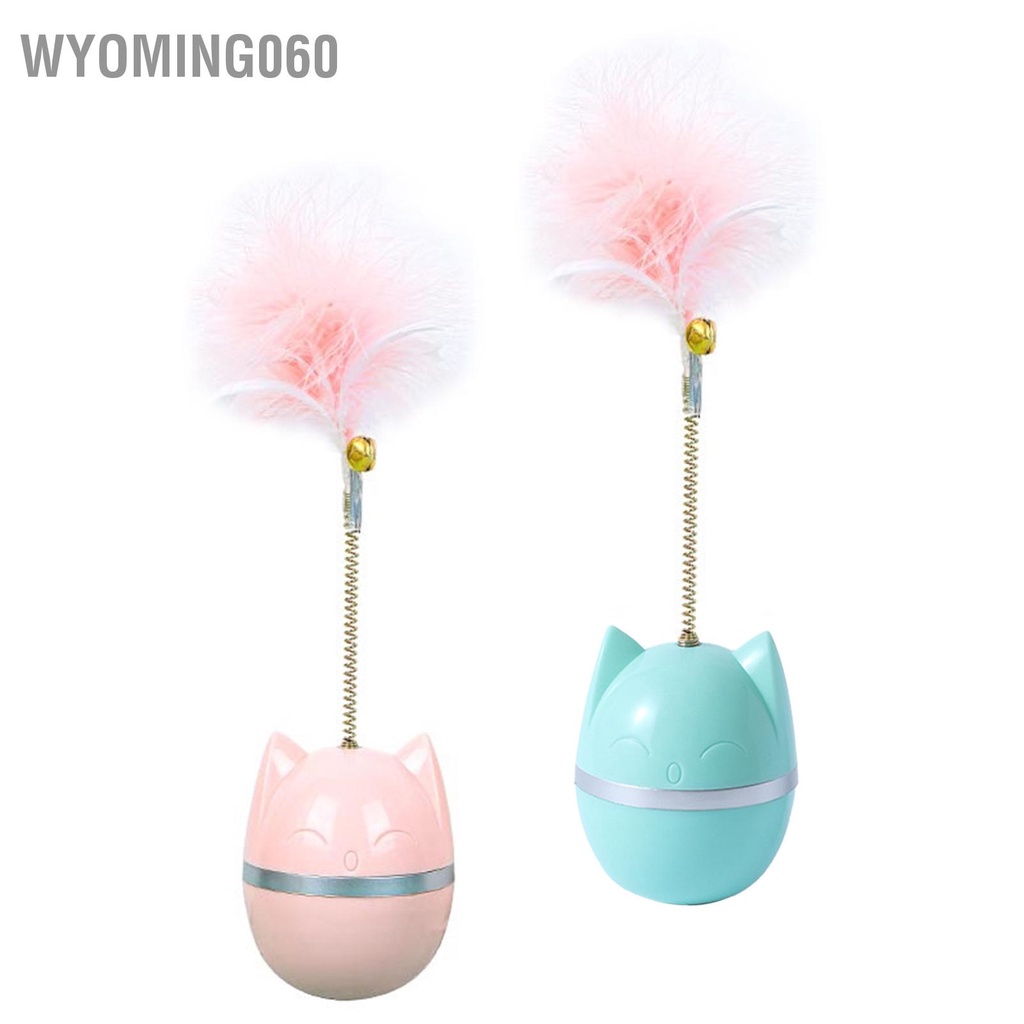 Wyoming060 Đồ Chơi Lông Mèo Tương Tác Ngộ Nghĩnh Xoay 360 Độ Teaser Có Chuông Cho Trong Nhà Tại