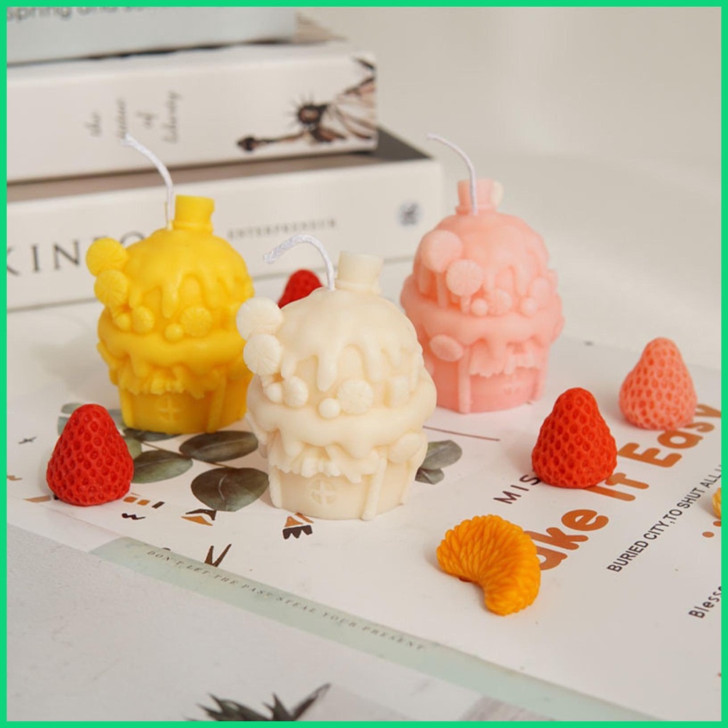 Khuôn Silicon Làm Nến Hình Ngôi Nhà Dễ Thương Đa Năng Có Thể Tái Sử Dụng