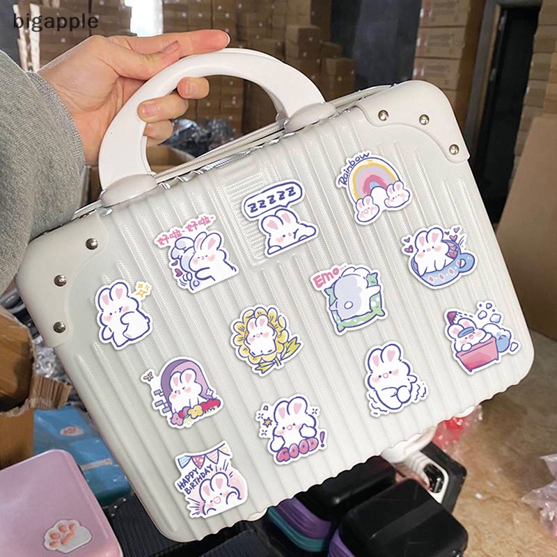 Bộ 60 Sticker Hình Thỏ Dễ Thương Dùng Trang Trí Sổ Tay Nhật Ký