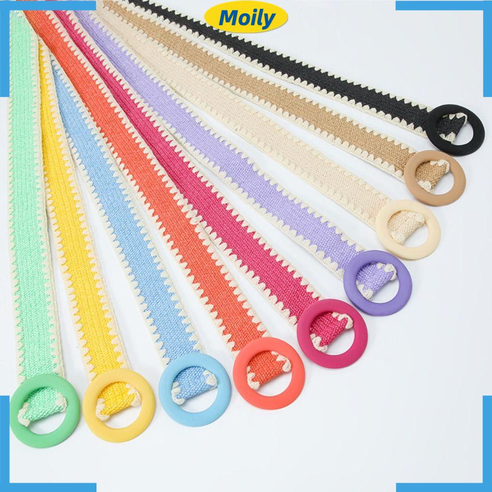 Thắt Lưng Bện Sợi Rơm Co Giãn Phong Cách Bohemian Mùa Hè