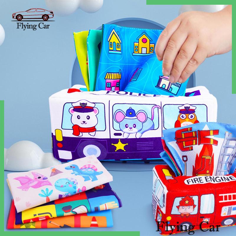 [Lzdjfmy2] Hộp Khăn Giấy Cảm Biến Đồ Chơi Giáo Dục Kỹ Năng Montessori Cho Bé