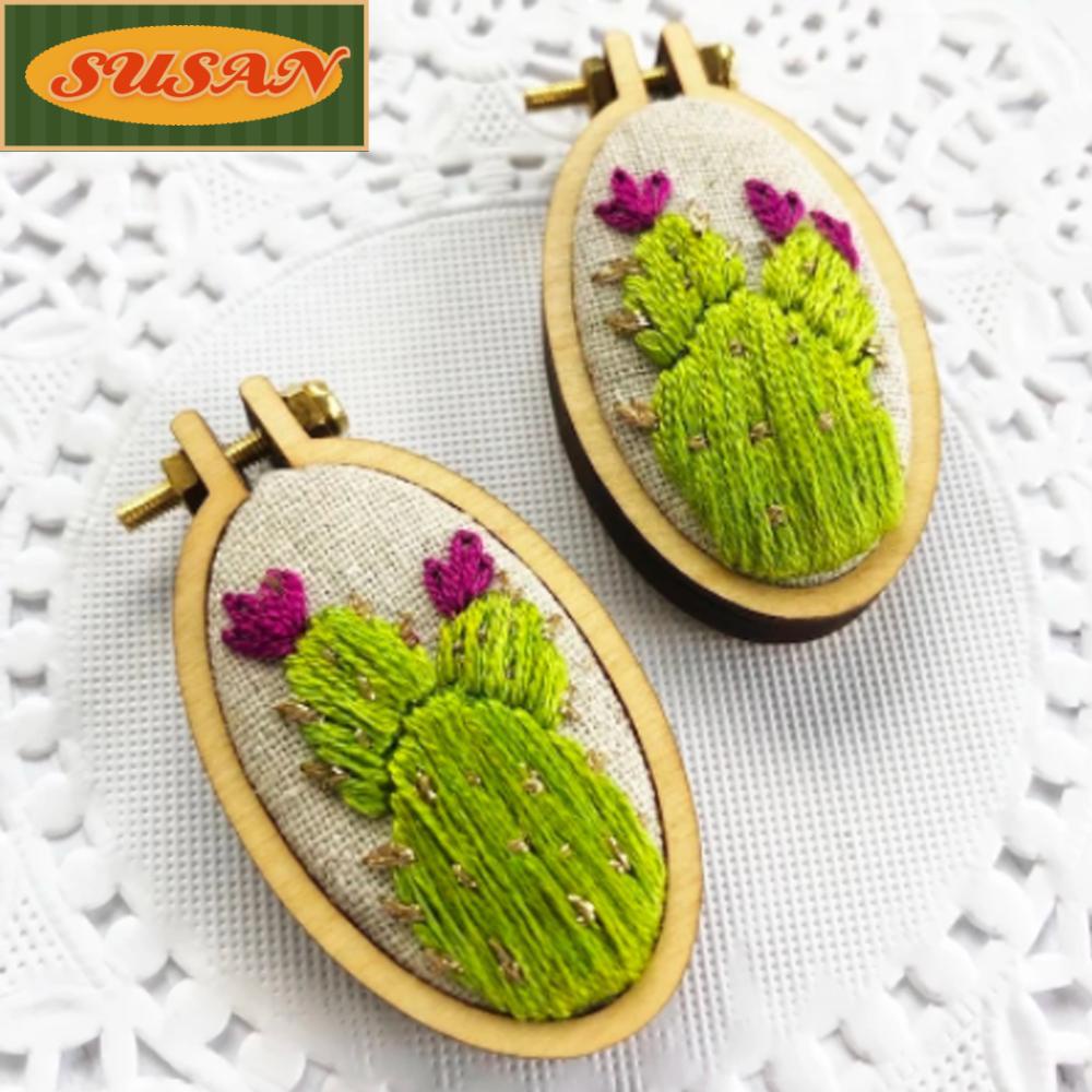 1 Mặt Dây Chuyền Tròn Nhỏ Thêu Thủ Công SUSANS