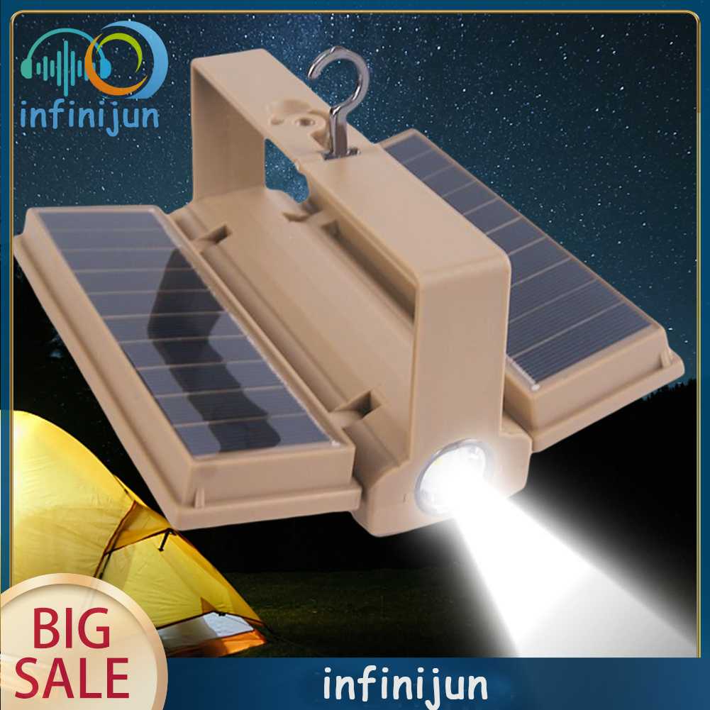Đèn Cắm Trại Năng Lượng Mặt Trời Gấp Gọn Tiện Lợi 1500mAh