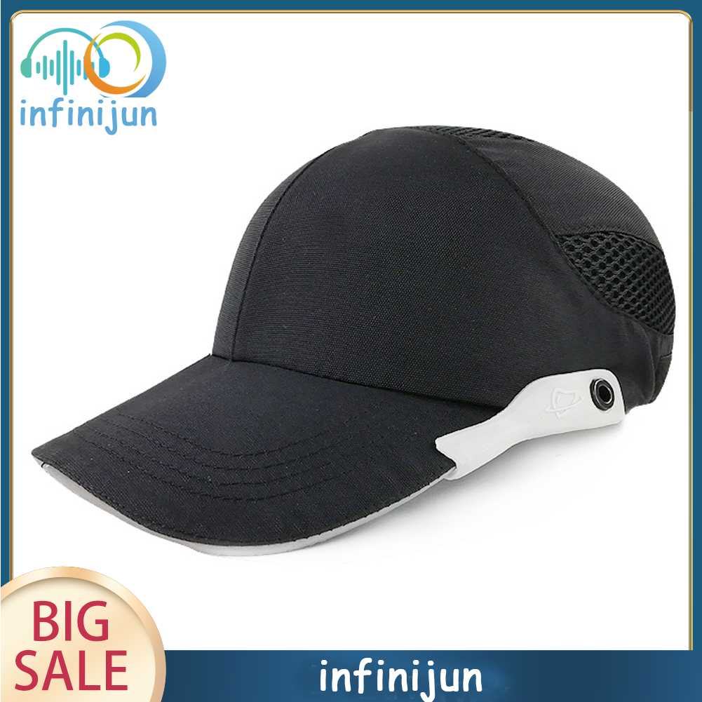 Mũ Lưỡi Trai Kẻ Sọc Phản Quang Siêu Nhẹ Chống Va Chạm