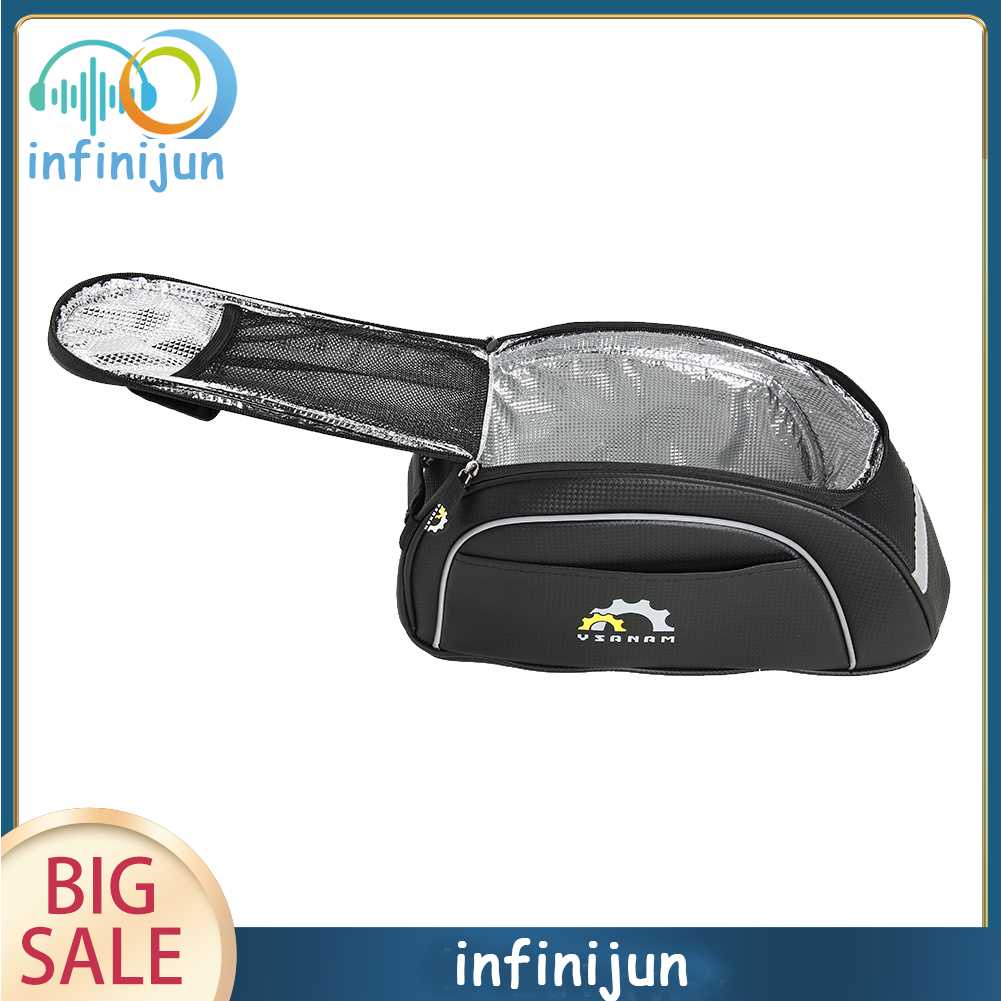 Túi Đựng Đồ Dùng Bằng Sợi Carbon Phản Quang Chống Thấm Nước Tiện Dụng Cho Xe Đạp