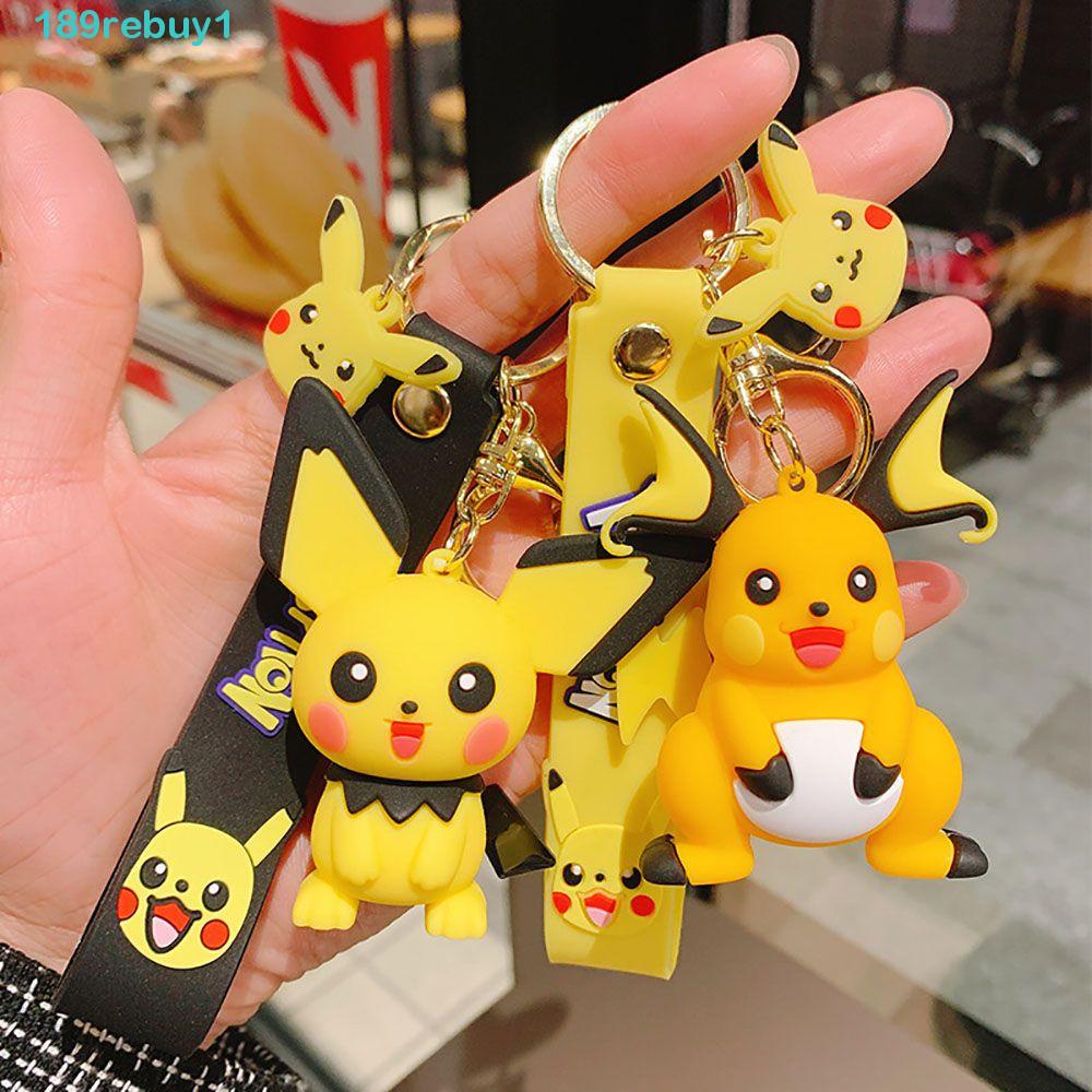 Rebuy1 Móc Chìa Khóa Xe Hơi Họa Tiết Hoạt Hình Pokemon Sáng Tạo Bằng Hợp Kim