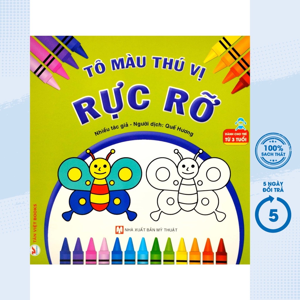 Sách - Tô Màu Thú Vị - Rực Rỡ (Dành Cho Trẻ Từ 3 Tuổi) - TV