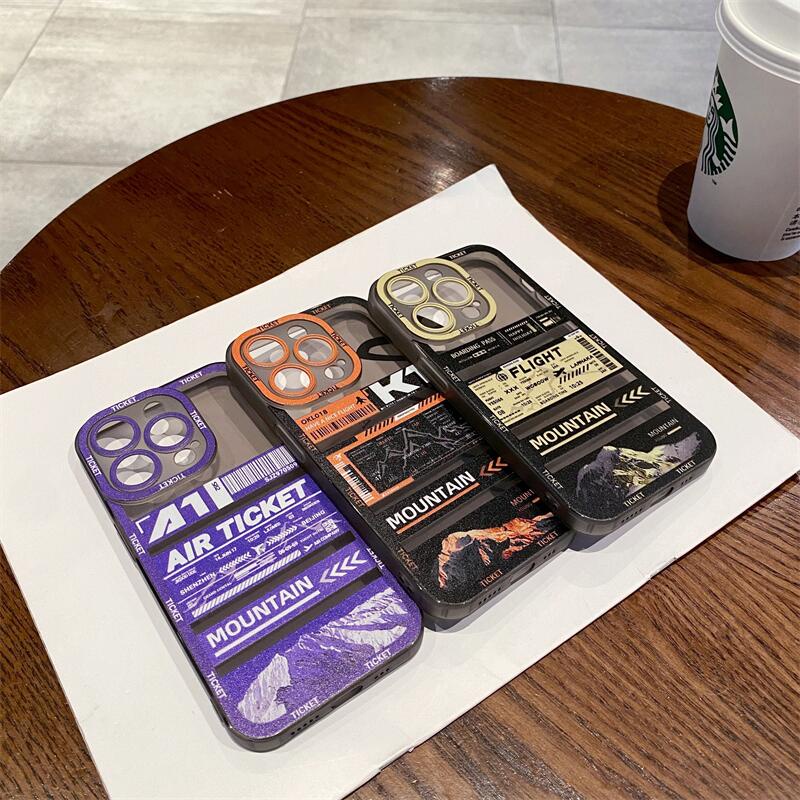 Ốp Điện Thoại Silicon Mềm Chống Sốc Hình Vé Máy Bay Cho iphone 14 12 13 11 Pro MAX 14promax 12promax 12pro 13pro XS MAX XR X