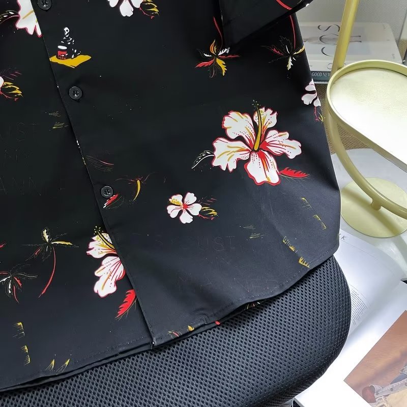 Áo Sơ Mi Tay Ngắn In Họa Tiết Hoa Phong Cách Hawaii Thời Trang Đi Biển Mùa Hè Cho Nam Và Nữ