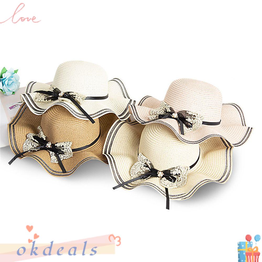 Mũ Thuyền Panama Nhún Bèo Thoáng Khí Thời Trang Đi Biển Cho Nữ