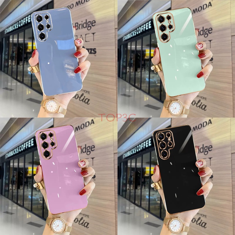 Ốp lưng S23 Ultra Ốp Điện Thoại Viền Thẳng Thời Trang Cho Samsung S23 ultra / S23 Plus / S22 ultra / S21 ultra / S23 ZB