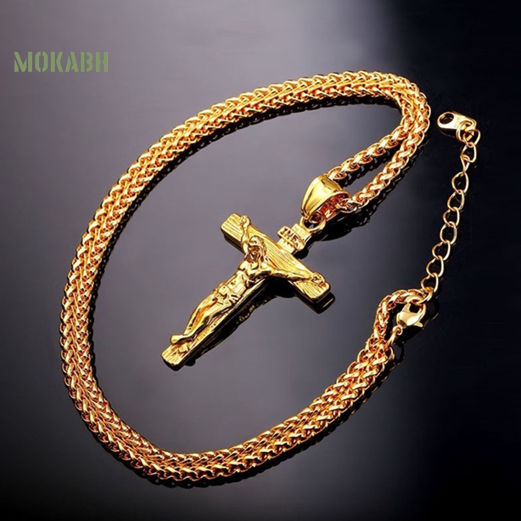 Vòng cổ Mặt Thánh Giá Bằng Thép Không Gỉ Cho Nam