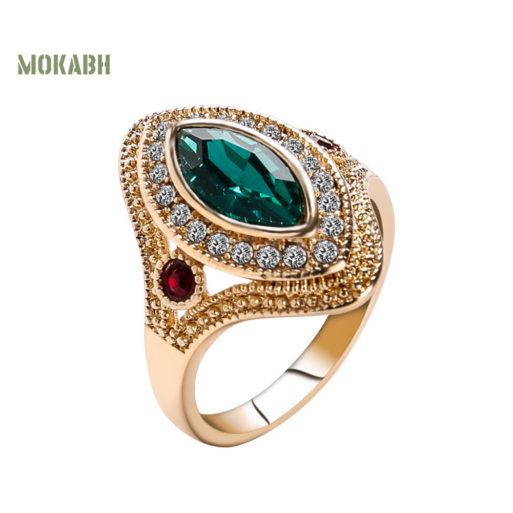 Nhẫn Đính Đá Phong Cách Vintage Kích Cỡ 7-10