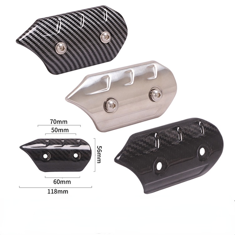Ốp Bảo Vệ Ống Pô Xe Mô Tô Bằng Sợi Carbon Cao Cấp
