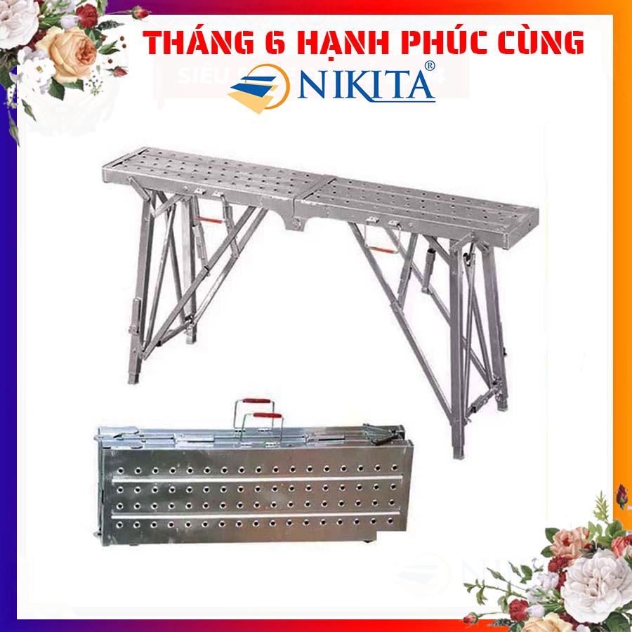 Giàn giáo gấp gọn, Thay đổi chiều cao theo ý muốn, Gấp gọn mang theo - Hàng chính hãng NIKITA - MD02