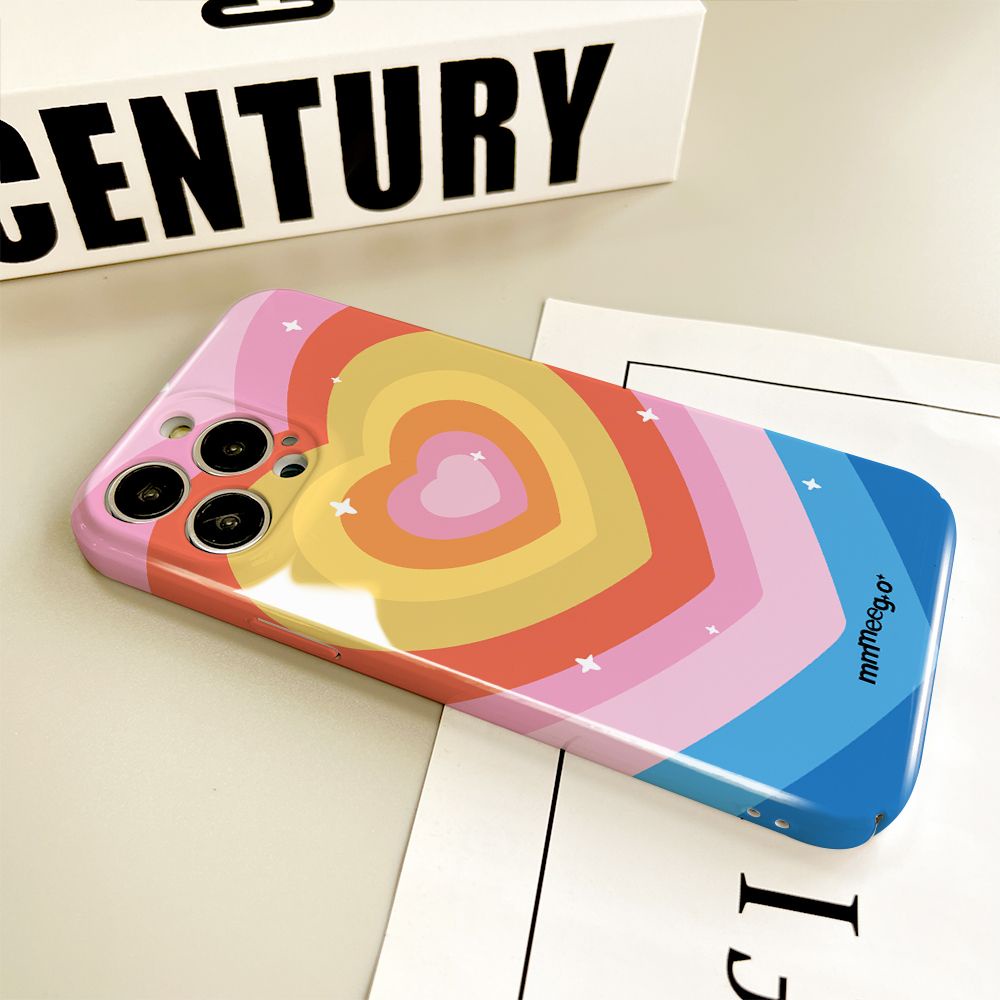 Ốp Điện Thoại Cứng Họa Tiết Trái Tim Xinh Xắn Cho Iphone 12 / promax / 713 Plus Xs 11iPhone14xr8 ULJY