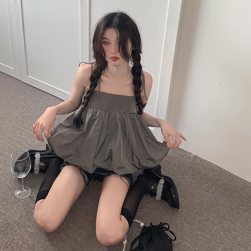 Cozok Áo Sát Nách Dáng Rộng Màu Sắc Ngọt Ngào Quyến Rũ Cho Nữ