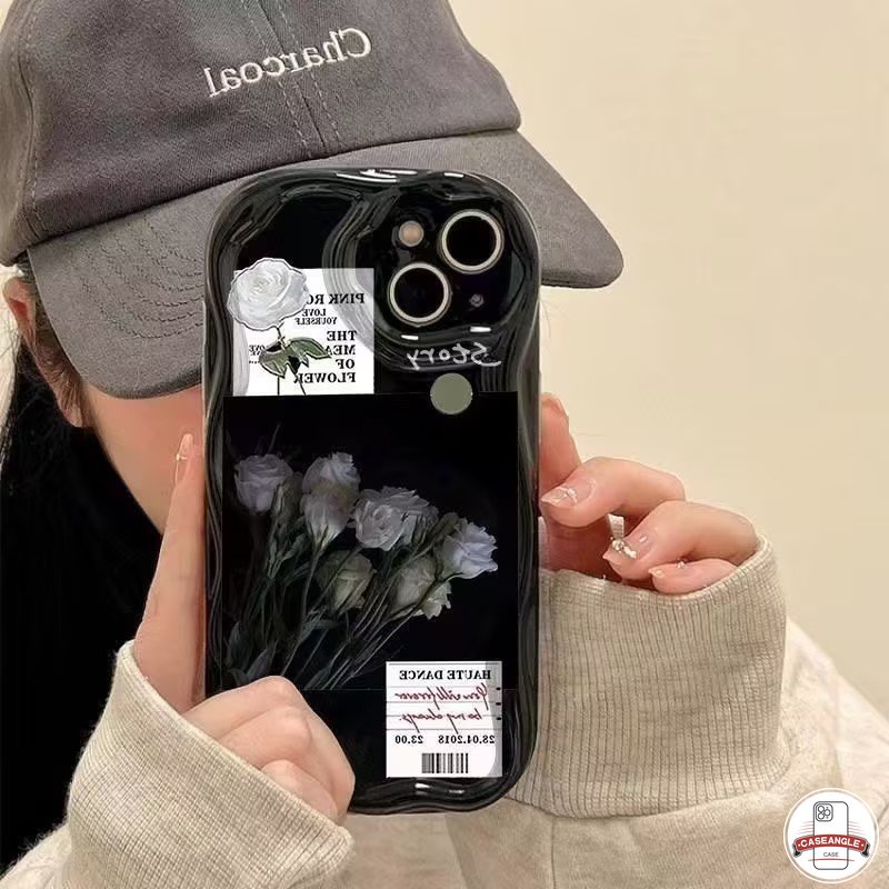 Ốp Điện Thoại Hình Hoa Hồng 3D Cho Vivo Y12 Y15 Y31 Y21s Y30 Y15A Y02 Y20i Y91 Y20 Y21 Y11 Y51 Y12i Y35 Y17 Y16 Y22s Y15s Y51A Y91C Y12s Y33s Y95 Y22