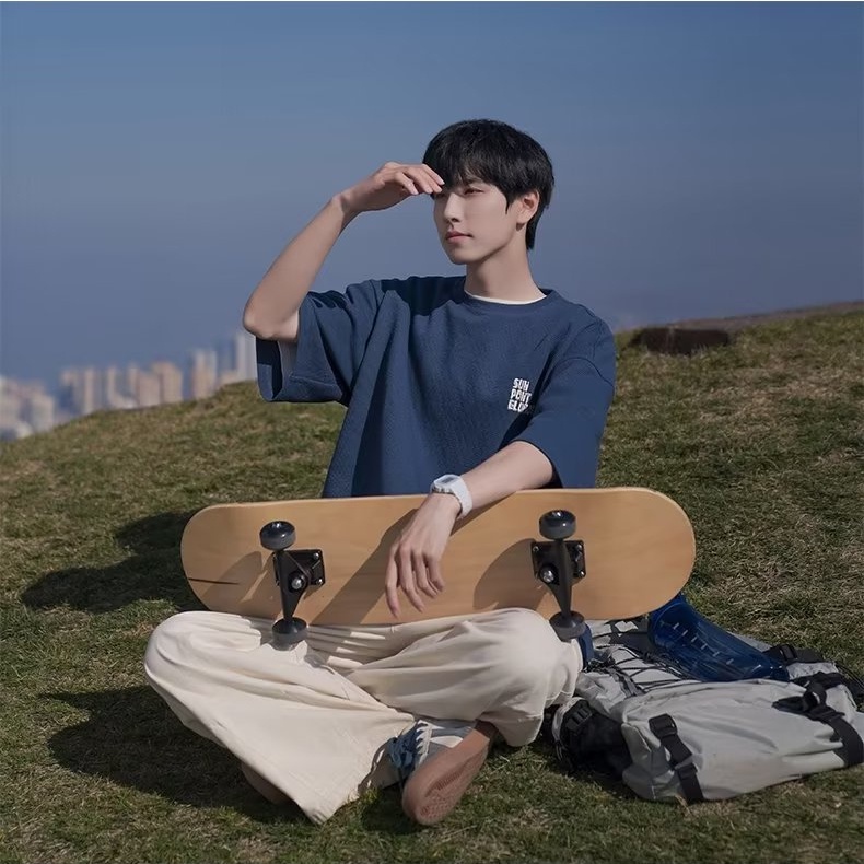 Áo Thun Tay Ngắn Cổ Tròn Phong Cách Retro Thời Trang Mùa Hè Mới Cho Nam