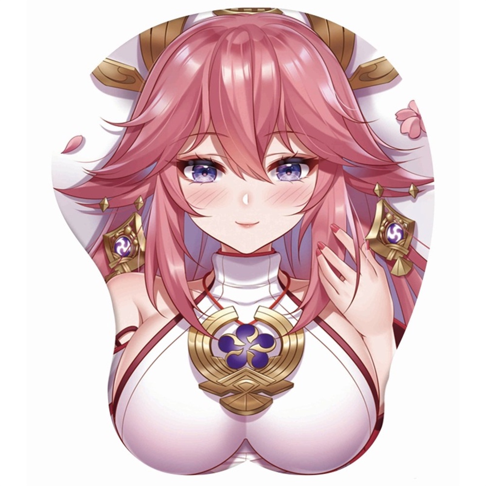 Genshin Impact Series Làm Đẹp Miếng Lót Chuột 3d Hỗ Trợ Cổ Tay Mousepad Mềm Mại Thoải Mái Văn Phòng Miếng Lót Cổ Tay Silicone AubessDS