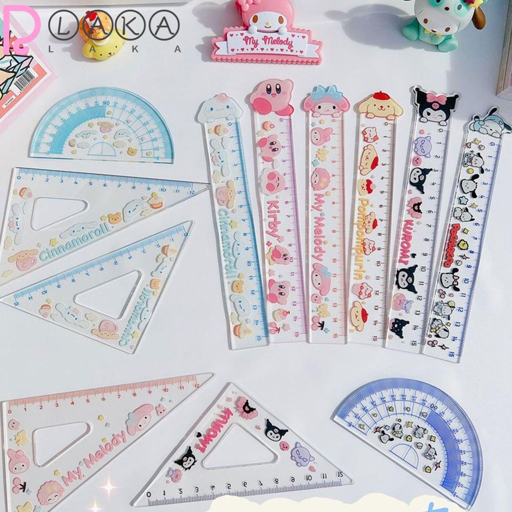 Set 4 Thước Kẻ Tam Giác Xinh Xắn Dùng Để Vẽ Tranh