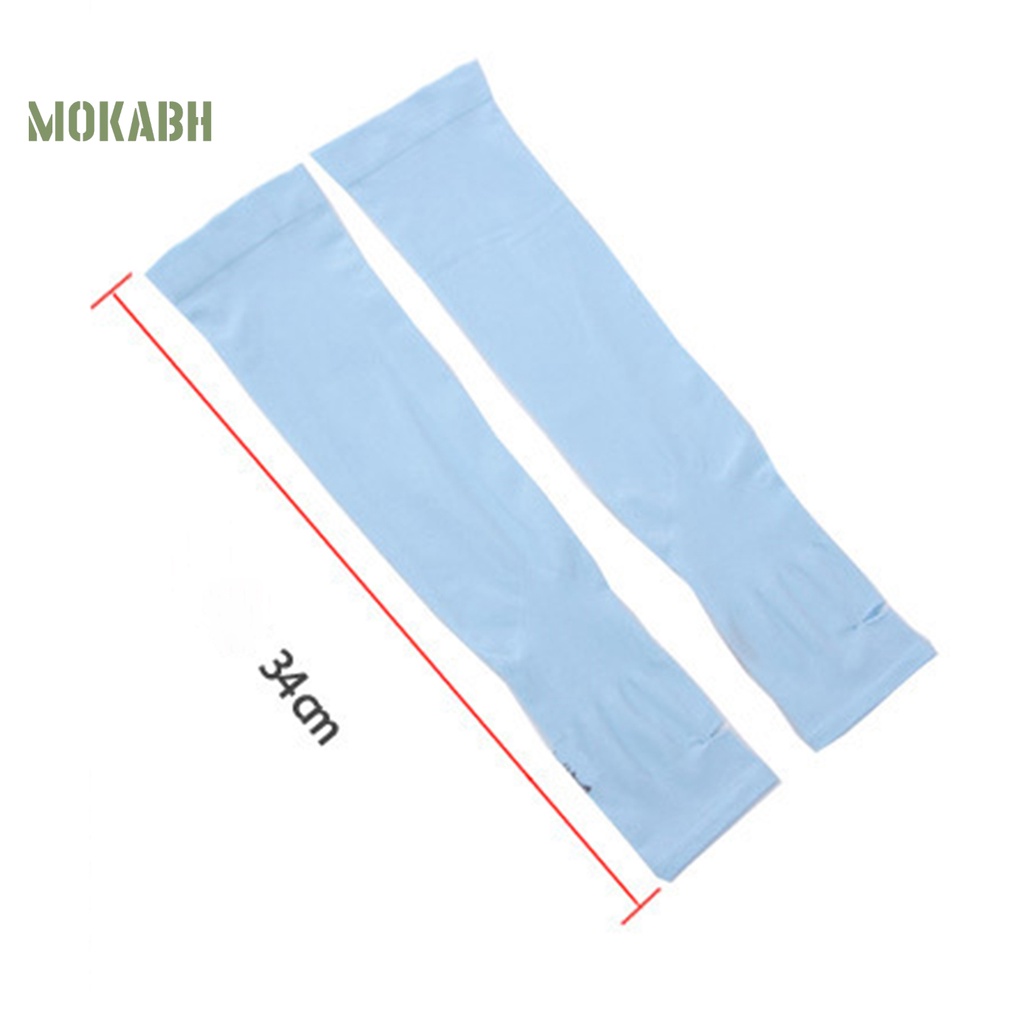 1 Cặp Vỏ Bọc Tay Dài Bằng Sợi Acrylic Độ Co Giãn Cao Chống Nắng Cho Mùa Hè