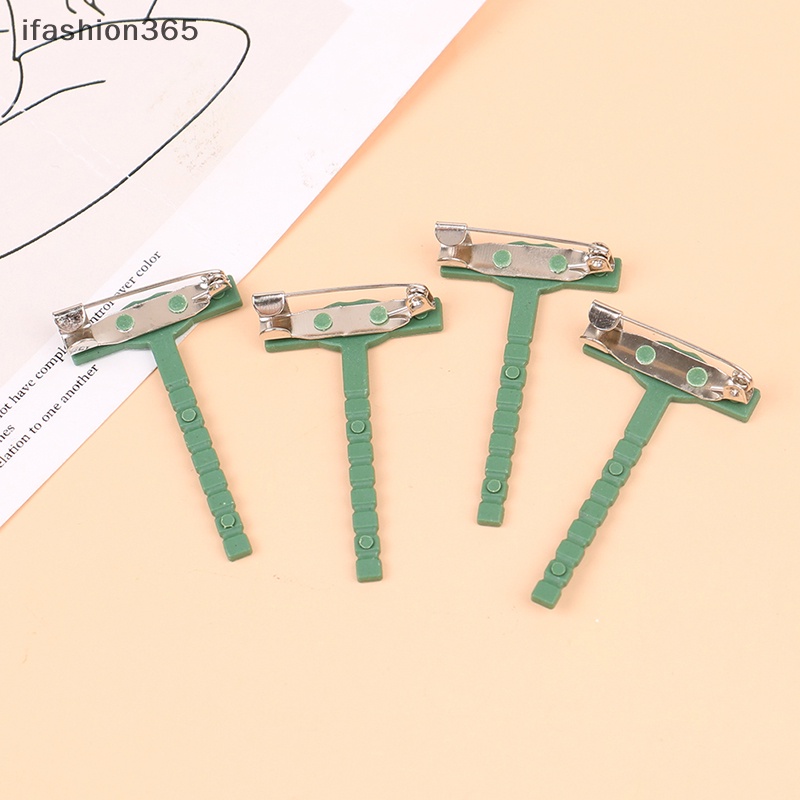 Set 100 Ghim Cài Áo Nhựa Hình Chữ T Thời Trang ifashion365