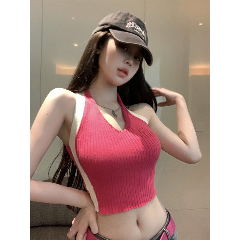 Áo Hai Dây Dáng Ngắn Form Ôm Thời Trang Mùa Hè Mới Cho Nữ