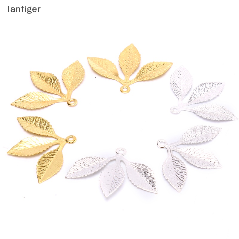 Set 50 Phụ Kiện Nối Lá Kim Loại Làm Trang Sức DIY