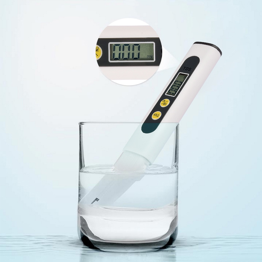 Bút thử chất lượng nước RIRIHI TDS TDS-2 TDS-2 Tích Hợp 0-9999 PPM hai nút cho bể cá