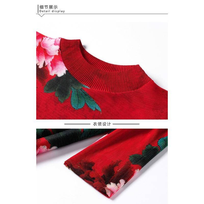 Đầm Dáng Rộng Xếp Ly In Họa Tiết Hoa Phong Cách Dân Tộc Thời Trang Mùa Xuân 2023 Dành Cho Nữ