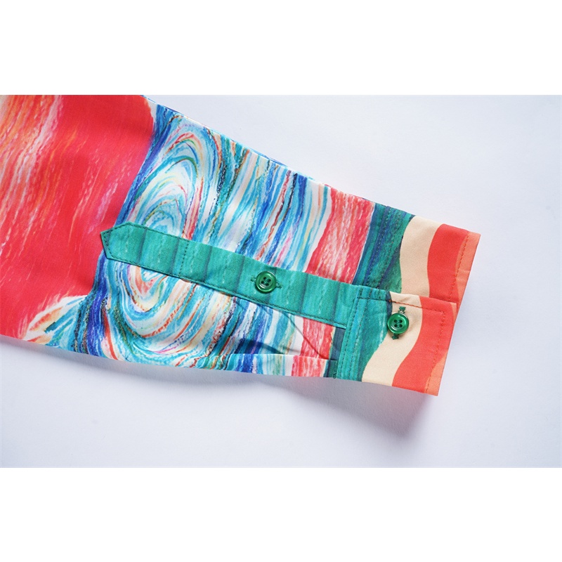 Ca-sa &amp; Blanca &amp; - Áo Sơ Mi Dài Tay In Tranh Sơn Dầu Cổ Điển Hợp Thời Trang Mới Nhất