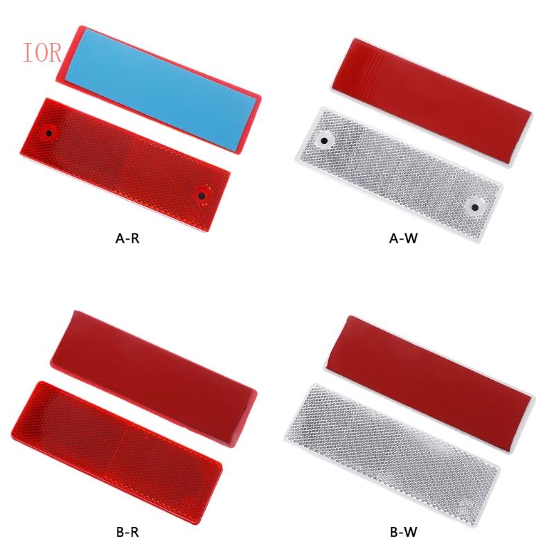 Bộ 2 Miếng Dán Phản Quang Cảnh Báo An Toàn Trang Trí Bánh Xe Hơi DIY