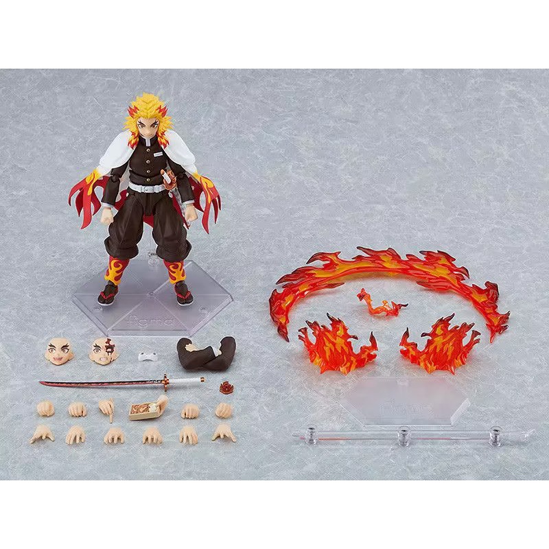 Mô Hình Nhân Vật Rengoku Kyojuro Figma 553 Có Thể Di Chuyển Được# Mô Hình Nhân Vật Hashira Action Hoạt Hình Flame Hashira