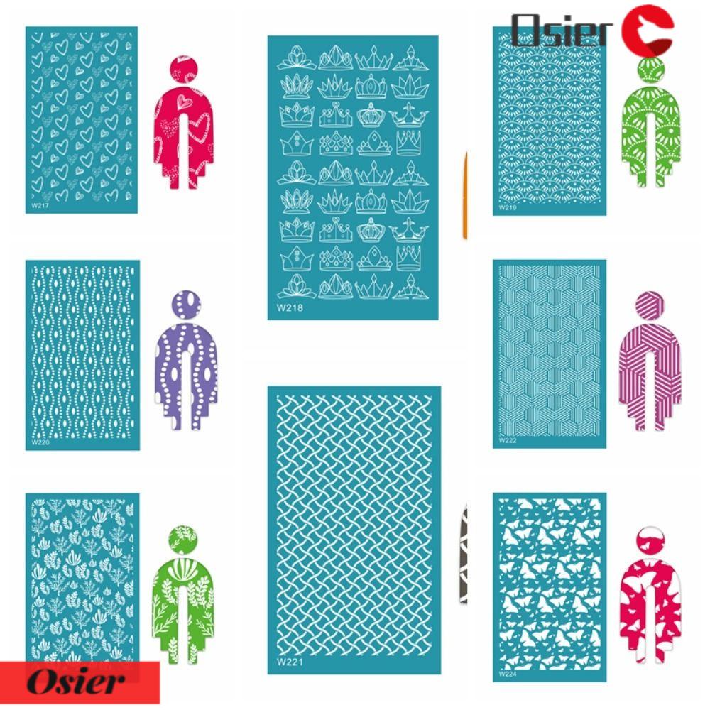 OSIER1 Bộ 2 Bông Tai Đất Sét Polymer Mềm Mại In Họa Tiết Sọc Cầu Vồng Dùng Làm Bông Tai / Trang Sức Thủ Công