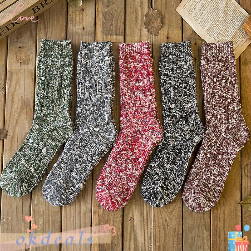 Vớ Cotton Giữ Nhiệt Mềm Mại Dày Dặn Cho Nam