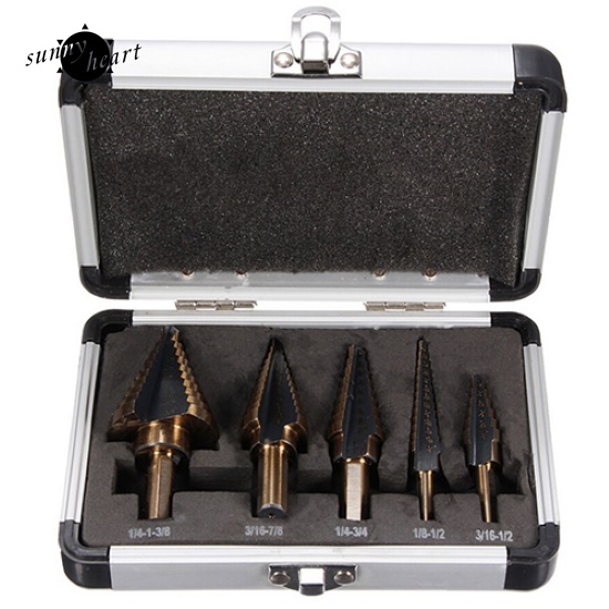 Set 5 Mũi Khoan Nhiều Lỗ 50 Kích Cỡ Đa Năng Tiện Dụng