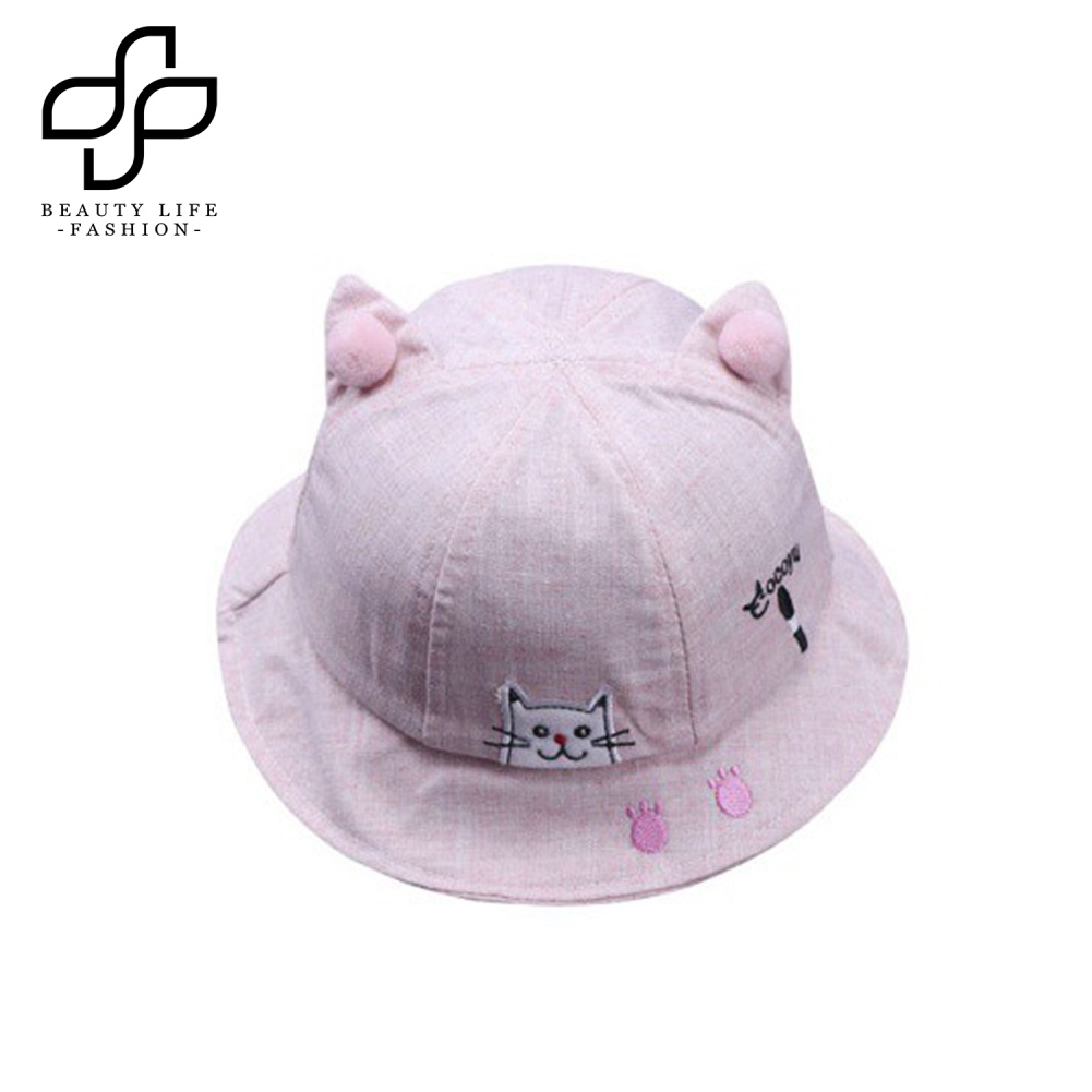 Nón Lưỡi Trai Hình Dấu Chân Mèo Dễ Thương Cho Bé