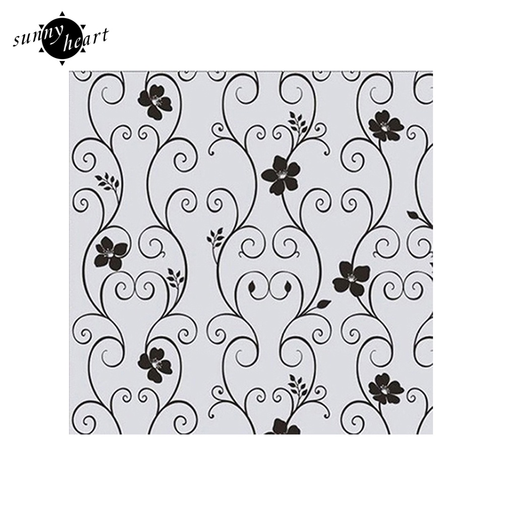 Sticker Dán Cửa Kính Mờ Họa Tiết Hoa Tháo Được