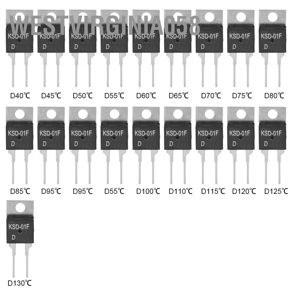 Westvirginia058 JUC-31F/KSD-01F Điều khiển nhiệt độ Công tắc thường đóng điều 40~130℃