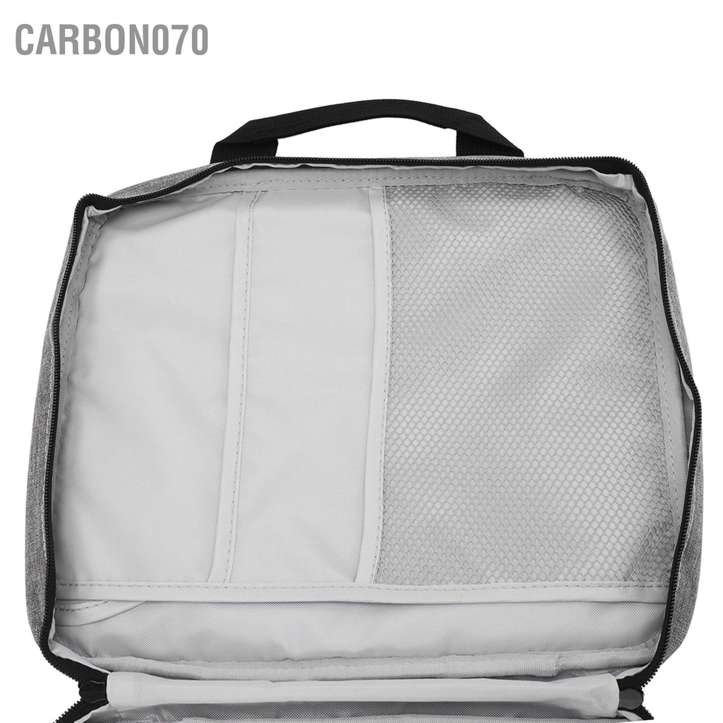 Carbon070 Vỏ Laptop Màu Xám Đậm Vải Chống Thấm Nước Dây Kéo Kim Loại Thoải Mái Tay Cầm Cho Văn Phòng Trường Học Tại Nhà