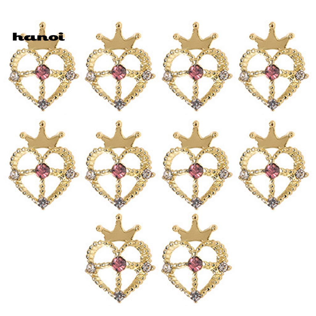 Set 10 Phụ Kiện Đính Trang Trí Móng Tay 3D DIY Thời Trang