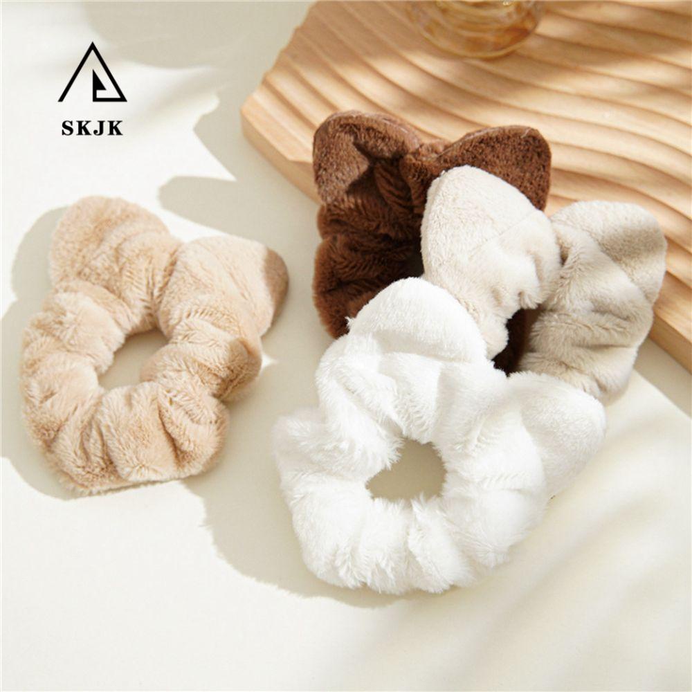 Dây Cột Tóc Đuôi Ngựa Bằng Vải Bông Màu Sắc Ngọt Ngào Đơn Giản Cho Nữ