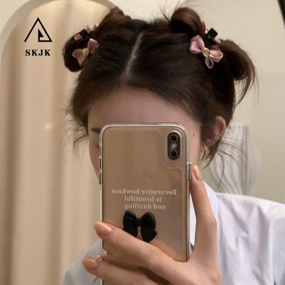 Kẹp Tóc Nơ Y2K Bằng Vải Phong Cách Hàn Quốc Dễ Thương Dành Cho Bé Gái