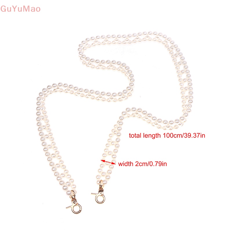 [cxGUYU] Túi Xách Dây Xích Mở Rộng Phối Ngọc Trai Thanh Lịch Kiểu Pháp PRTA