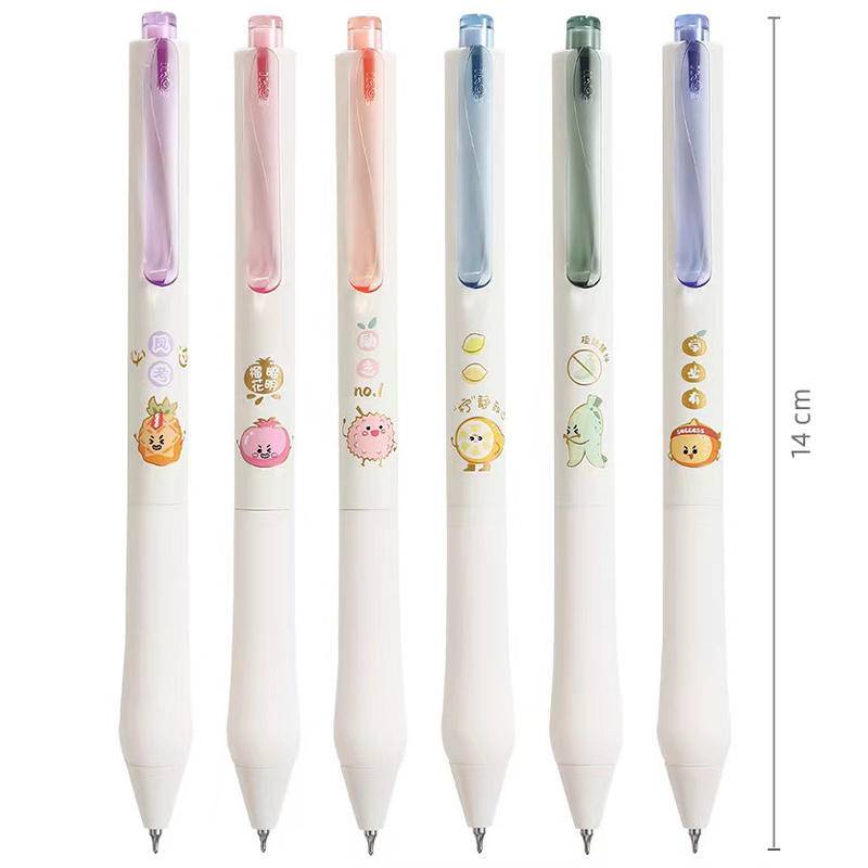 Bút Mực Gel Ngòi 0.5mm In Họa Tiết Trái Cây Phong Cách Nhật Bản